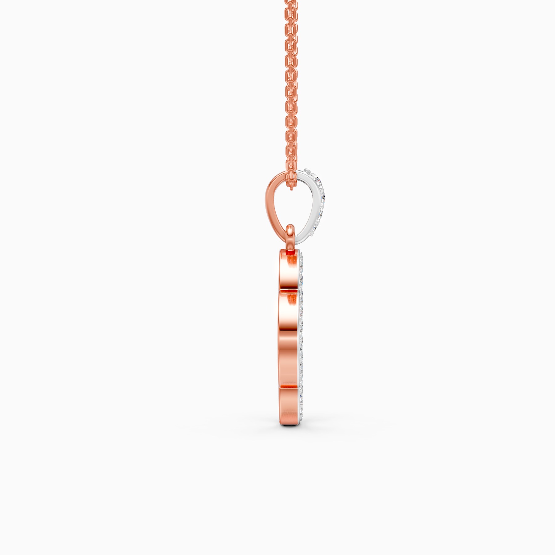 Clover Lab Grown Diamond Pendant Necklace